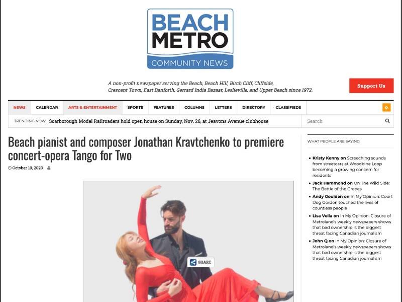 BEACH METRO | Beach pianist and composer Jonathan Kravtchenko to...